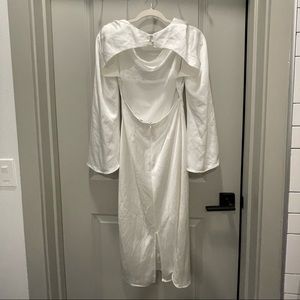 Revolve White Emory Backless dress